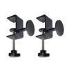 2 Pcs Adjustable Desk Wall Spacers - Table Wall Protectors, Desk Top Spacers, Wall Bumpers, Furniture Protectors (Black) view 1