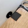 2 Pcs Adjustable Desk Wall Spacers - Table Wall Protectors, Desk Top Spacers, Wall Bumpers, Furniture Protectors (Black) view 3