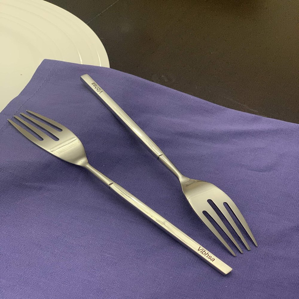 Vibhsa Stainless Steel Salad Fork Set of 6