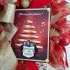 Christmas Musical Wreath, O Come All Ye Faithful, Red and Gold Christmas view 2
