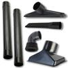 ALL PARTS ETC. 2 1/2 inch Attachments & Accessories 2.5 Wet Dry Vac - Extension Wands, Floor Brush, Dust Brush, Crevice Tool, Utility Nozzle, Compatible with Shop Vac - 6-Pack Attachments view 1