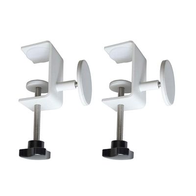 2 Pcs Adjustable Desk Wall Spacers - Table Wall Protectors, Desk Top Spacers, Wall Bumpers, Furniture Protectors (White)