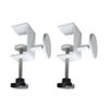 2 Pcs Adjustable Desk Wall Spacers - Table Wall Protectors, Desk Top Spacers, Wall Bumpers, Furniture Protectors (White) view 1