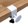 2 Pcs Adjustable Desk Wall Spacers - Table Wall Protectors, Desk Top Spacers, Wall Bumpers, Furniture Protectors (White) view 2