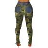 Andongnywell Women's Distressed high Waiste Camouflage Jeans with raw Edges Trousers Camo Denim Pants (Camouflage,XX-Large) view 4