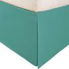Sheets N More 600 TC 100% Egyptian Cotton 1PC Pleated Bed Skirt 14 inch Drop, King (78 ''x 80''), Teal Solid view 1