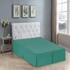 Sheets N More 600 TC 100% Egyptian Cotton 1PC Pleated Bed Skirt 14 inch Drop, King (78 ''x 80''), Teal Solid view 2