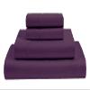 MGPS 100% Giza Egyptian Dreams Cotton, [4 PCs] 12" Deep Pocket Bed Sheet Set, Giza-Cotton-My-Sheets-&-Pillow-Cases, Finest Long Staple, Soft Sateen Weave |Full XL, Plum| view 1