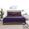 MGPS 100% Giza Egyptian Dreams Cotton, [4 PCs] 12" Deep Pocket Bed Sheet Set, Giza-Cotton-My-Sheets-&-Pillow-Cases, Finest Long Staple, Soft Sateen Weave |Full XL, Plum| view 3