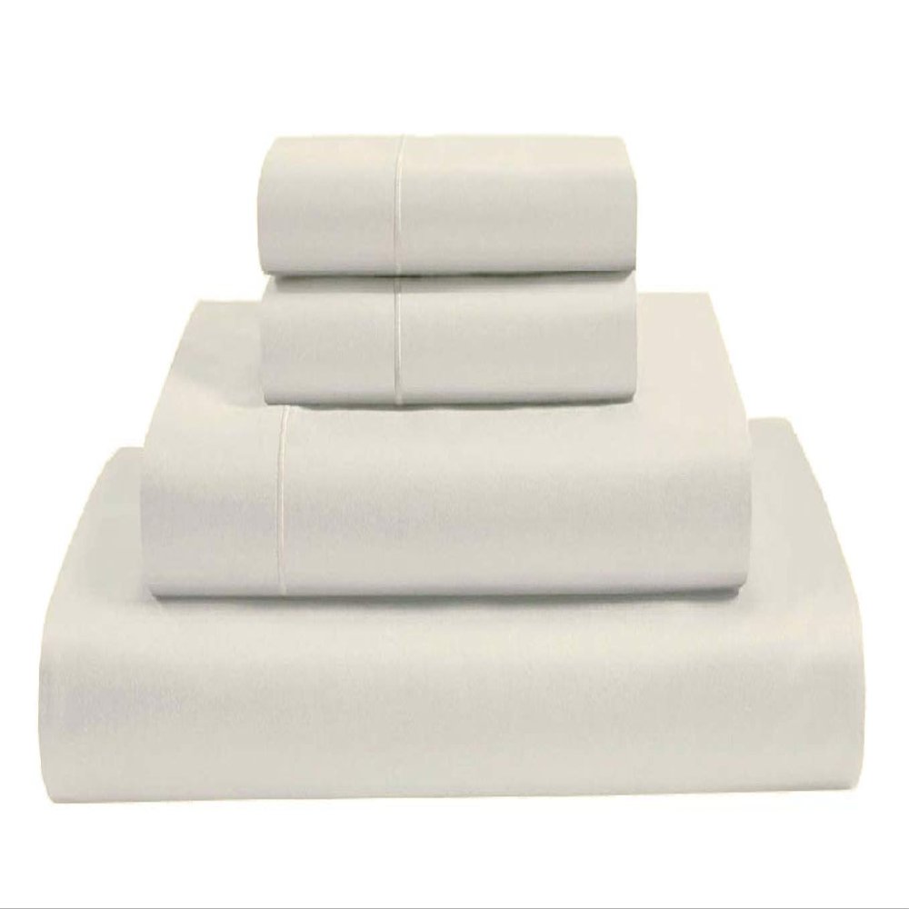 MGPS 100% Giza Egyptian Dreams Cotton, [4 PCs] 12" Deep Pocket Bed Sheet Set, Giza-Cotton-My-Sheets-&-Pillow-Cases, Finest Long Staple, Soft Sateen Weave |California King, Ivory|
