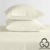 MGPS 100% Giza Egyptian Dreams Cotton, [4 PCs] 12" Deep Pocket Bed Sheet Set, Giza-Cotton-My-Sheets-&-Pillow-Cases, Finest Long Staple, Soft Sateen Weave |California King, Ivory| view 2