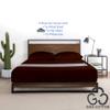 MGPS 100% Giza Egyptian Dreams Cotton, [4 PCs] 12" Deep Pocket Bed Sheet Set, Giza-Cotton-My-Sheets-&-Pillow-Cases, Finest Long Staple, Soft Sateen Weave |Queen-XL, Chocolate| view 3