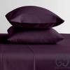 MGPS 100% Giza Egyptian Dreams Cotton, [4 PCs] 12" Deep Pocket Bed Sheet Set, Giza-Cotton-My-Sheets-&-Pillow-Cases, Finest Long Staple, Soft Sateen Weave |Twin XL, Plum| view 2