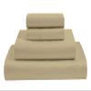MGPS 100% Giza Egyptian Dreams Cotton, [4 PCs] 12" Deep Pocket Bed Sheet Set, Giza-Cotton-My-Sheets-&-Pillow-Cases, Finest Long Staple, Soft Sateen Weave |Queen-XL, Taupe| view 1