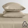 MGPS 100% Giza Egyptian Dreams Cotton, [4 PCs] 12" Deep Pocket Bed Sheet Set, Giza-Cotton-My-Sheets-&-Pillow-Cases, Finest Long Staple, Soft Sateen Weave |Queen-XL, Taupe| view 2