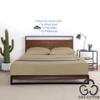 MGPS 100% Giza Egyptian Dreams Cotton, [4 PCs] 12" Deep Pocket Bed Sheet Set, Giza-Cotton-My-Sheets-&-Pillow-Cases, Finest Long Staple, Soft Sateen Weave |Queen-XL, Taupe| view 3