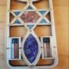 Bluenoemi Messianic Symbol Home Decor Spiritual, Menorah Star of David Fish Gifts for Home Blessing Plaque and Tasteful Design. Meaningful Symbol. Beige BLCH045 view 3