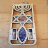 Bluenoemi Messianic Symbol Home Decor Spiritual, Menorah Star of David Fish Gifts for Home Blessing Plaque and Tasteful Design. Meaningful Symbol. Beige BLCH045 view 4