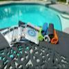 [5 Pack] Towel for Sports Running Yoga Gym Outdoor Fitness & More!- Slate Black view 2