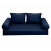 Prolinemax |SLIPCOVER ONLY|S1 Outdoor Daybed Mattress Bolster Backrest Cushion Covers Knife Edge Full AD101 view 2