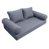 Prolinemax |SLIPCOVER ONLY|S1 Outdoor Daybed Mattress Bolster Backrest Cushion Covers Knife Edge Full AD001 view 1