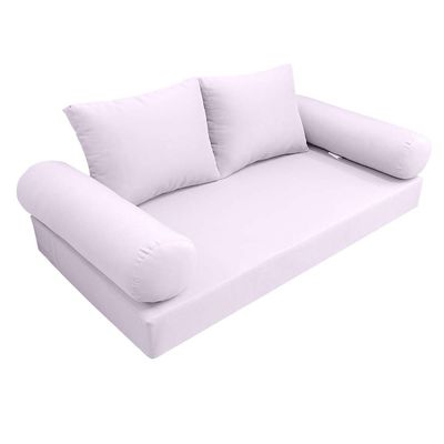 Prolinemax |SLIPCOVER ONLY|S1 Outdoor Daybed Mattress Bolster Backrest Cushion Covers Knife Edge Full AD107