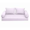 Prolinemax |SLIPCOVER ONLY|S1 Outdoor Daybed Mattress Bolster Backrest Cushion Covers Knife Edge Full AD107 view 2