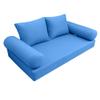Prolinemax |SLIPCOVER ONLY|S1 Outdoor Daybed Mattress Bolster Backrest Cushion Covers Knife Edge Full AD102 view 1