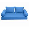 Prolinemax |SLIPCOVER ONLY|S1 Outdoor Daybed Mattress Bolster Backrest Cushion Covers Knife Edge Full AD102 view 2