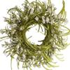 26 Inch Summer Front Door Wreath Cosmos Daisy Wreath White Cream Grapevine Wreath Wild Grass Blossom Foliage Flower on Farmhouse Wreath for Festival Celebration Christmas Party Window Home Dcor view 1