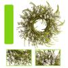 26 Inch Summer Front Door Wreath Cosmos Daisy Wreath White Cream Grapevine Wreath Wild Grass Blossom Foliage Flower on Farmhouse Wreath for Festival Celebration Christmas Party Window Home Dcor view 3