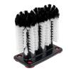 Bonsicoky Glass Washer Brush Cleaner Bristle Brush with 3 Brushe Heads & Suction Base for Beer Cup, Long Leg Cup, Red Wine Glass and More Bar Kitchen Sink Home Tools view 1