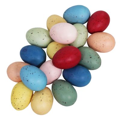 18 pcs 9 Colors Foam Easter Eggs Speckled Eggs Decorations Pastel Speckled Eggs Decorative Easter Eggs for Farmhouse Easter Spring Party Favors Basket Fillers Seasonal Table Setting
