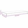 vidaXL Floating Wall Shelves, Set of 2, Gray, 23.6"x9.3"x1.5", Stylish Honeycomb MDF and Metal Frame, Easy to Install, Suitable for Books, Collectibles, Decorations view 3
