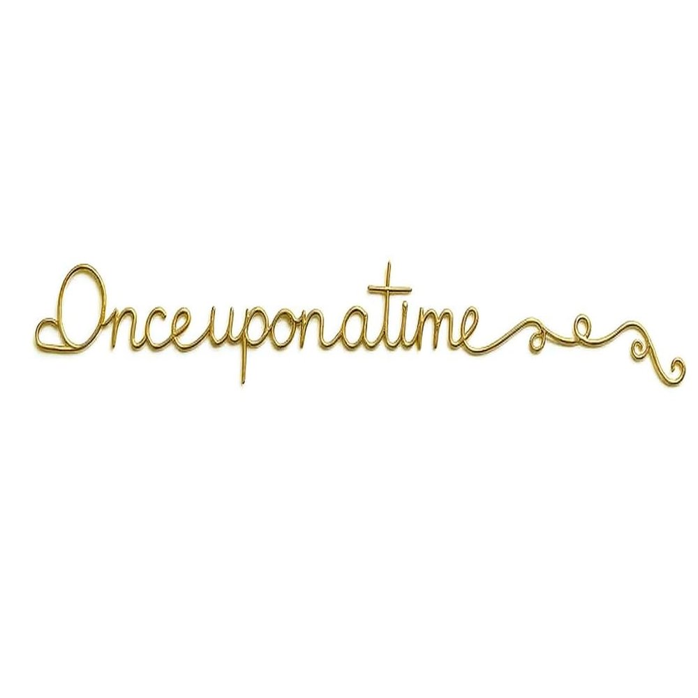 Once Upon A time Wire Words For Baby Nursery, Master Bedroom