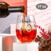 Patelai 40th Birthday Wine Glass to 40 Years 40th Birthday Gifts Fabulous Gold Stemless Wine Glass for Women and Men Present Party Wedding Anniversary Party Decorations, 17 oz Stemless view 2