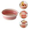 Cabilock Portable Foldable Wash Basin Draining Basket Fruit Container Vegetable Strainer Multi-purpose Kitchen Basket view 4
