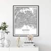 Queens Map Print, New York City NYC NY USA Map Art Poster, Modern Wall Art, Street Map Artwork 16x20 view 2