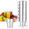 10 Oz Espresso Cups Insulated Coffee Mugs Set of 6, Stainless Steel Coffe Cups Stackable Coffee Mug with Handle and Mug Rack view 1