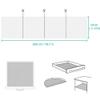 Shelf Liner Drawer Liner Non-Slip Mat Shelves Liners 12" X6.5 Grid Pattern PVC Non-Adhesive Grip Liner Anti-Slip Mat for Kitchen Cabinets Wire Shelving Pantry Dresser Refrigerator (Black) view 3