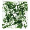 Ambesonne Monochrome Shower Curtain, Old Grunge Style Abstract Art with Brushstrokes Chaos Image Print, Cloth Fabric Bathroom Decor Set with Hooks, 69" W x 75" L, Fern Green view 2