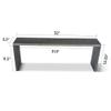 RELODECOR Over the Stove Spice Rack Shelf, Stove Top Organizer for Kitchen, 5.5 Inch Width (Ebony) view 2