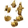 Art Sculpture Copper Statue Pure Copper Jigong Decoration Dragon Subduing Arhat Buddha Household Crafts Smile Buddha Gourd Decorati-B view 4