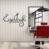 Vinyl Wall Decal Eyelash Extensions Beauty Salon Makeup Fashion Stickers Mural Large Decor (g4616) Black view 1