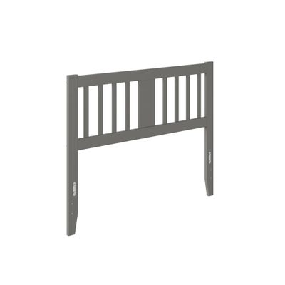 AFI, Tahoe Solid Wood Slatted Headboard, Full, Grey