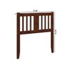 AFI, Tahoe Solid Wood Slatted Headboard, Twin, Walnut view 2