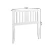 AFI, Tahoe Solid Wood Slatted Headboard, Twin, White view 2