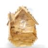 Carved from Bethlehem Olive Wood Christmas Nativity Story Set with Stable (11" Stable with 5" Faceless Figurines) view 4