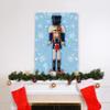 WEXFORD HOME Nutcracker on Blue Wall Art, Festive Christmas & Winter Decorations, Cute Snowflake Design, Premium Gallery Wrapped Canvas Decor, Ready to Hang, 12 in H x 18 in W, Made in America view 4