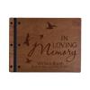LifeSong Milestones Personalized Funeral Service Guest Book Engraved Wood Memorial Guestbook Celebration of Life Remembrance in Loving Memory Keepsake13.5x10 (Cherry) view 1